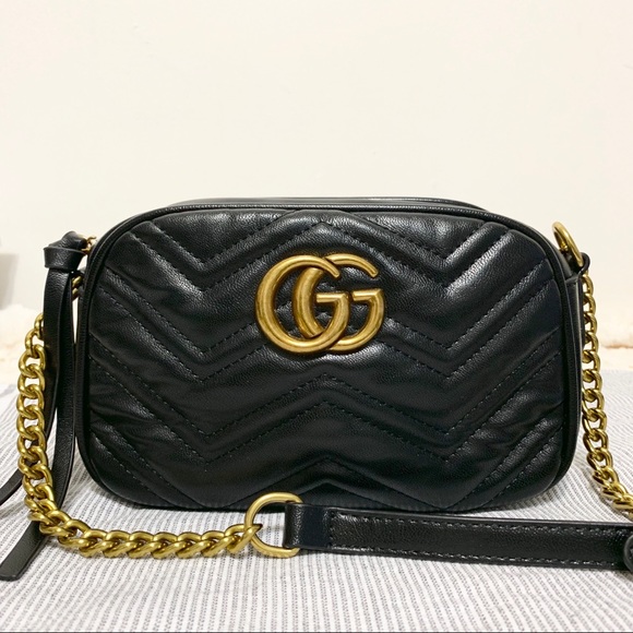 gucci marmont camera bag black